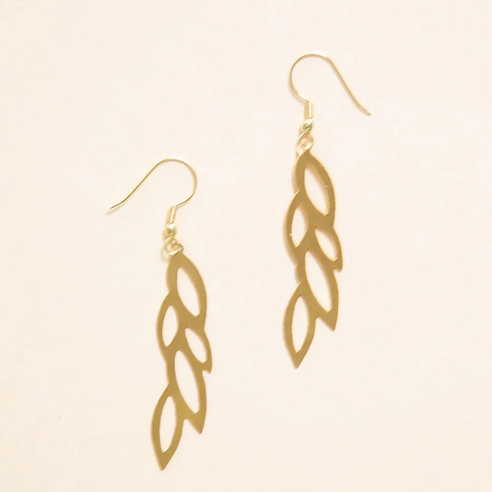 Jali -Leaf Earrings